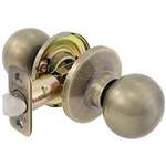 Bala Knob Lockset Antique Brass Dummy