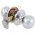 Bala Knob Lockset Bright Chrome Entrance