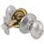 Ruby Knob Lockset Satin Nickel Passage