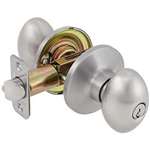 Ruby Knob Lockset Satin Nickel Privacy