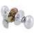 Ruby Knob Lockset Bright Chrome Entrance