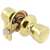 Guardian Knob Lockset Bright Brass Entrance
