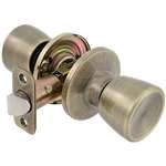 Guardian Knob Lockset Antique Brass Entrance