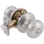 Olympus Knob Lockset Stainless Steel Entrance