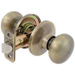 Olympus Knob Lockset Antique Brass Passage