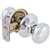 Olympus Knob Lockset Bright Chrome Entrance