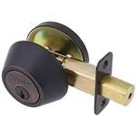 EZ Set Deadbolt Single Cylinder Tuscany Bronze