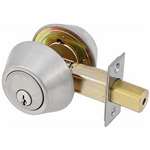 EZ Set Deadbolt Double Cylinder Stainless Steel