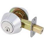 EZ Set Deadbolt Double Cylinder Bright Chrome