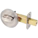 EZ Set One Sided Half Bore Deadbolt Satin Nickel