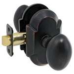 Sorrento Sandcast Knob Set Curved Victorian Bronze Privacy