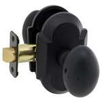 Sorrento Sandcast Knob Set Curved Aged Black Passage