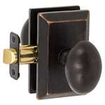 Sorrento Sandcast Knob Set Square Victorian Bronze Passage