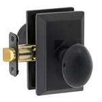 Sorrento Sandcast Knob Set Square Aged Black Passage