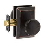 Tulum Sandcast Knob Set Square Victorian Bronze Privacy