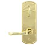 Commercial Interconnected Lock with Hartford Lever Bright Brass Entry