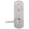 Commercial Interconnected Lock with Hartford Lever Satin Nickel Entry