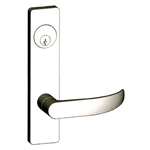 Escutcheon Mortise Lock San Diego Lever Dull Chrome Entrance