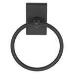 Aged Black Towel Ring