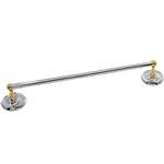 Bright Chrome and Brass Stratford 18" Towel Bar Set