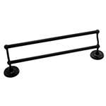 Oil Rubbed Bronze Stratford 18" Double Towel Bar Set