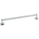  Bright Chrome Chelsea 24" Square Towel Bar Set