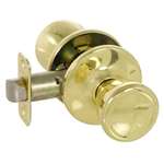 Benton Knob Set Bright Brass Entry