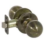 Del Mar Knob Set Antique Brass Entry