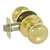 Marquette Knob Set Bright Brass Entry