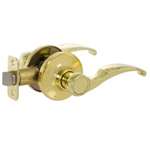 Arcadia Lever Lockset Bright Brass Entry