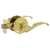 Arcadia Lever Lockset Bright Brass Dummy