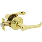 Vienna Lever Lockset Bright Brass Privacy