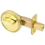 Deadbolt Bright Brass One Sided