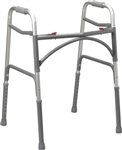 Drive Bariatric Aluminum Folding Walker, Two Button