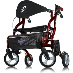 Airgo Fusion Hemi Height Side-Folding Rollator & Transport Chair