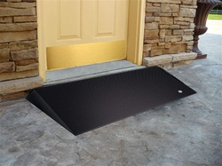 Ez-Access Rubber Threshold ramp with Beveled Side Usable Size 2 1/2"H x 25"L x 36"W