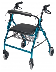 Lumex Walkabout Wide Four -Wheel Rollator Seat Width 15.5"