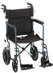 Nova 19 inch Transport Chair with 12 inch Rear Wheels