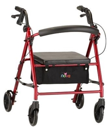 Nova Vibe Petite Rolling Walker 18 Inch Seat Height