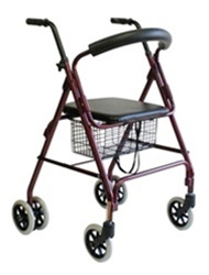 Karman Rollator w/(6) 6" Wheels and push-down brake R-4200BD