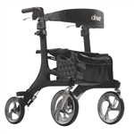 Drive Nitro Elite CF, Carbon Fiber Rollator Side to Side Folding