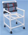 PVC Shower Commode Chair 25 in. Wide