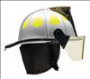 BULLARD , G8586 Fire Helmet White Fiberglass