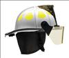 BULLARD , G8587 Fire Helmet White Fiberglass