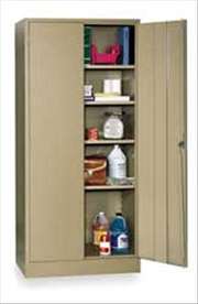 EDSAL, Storage Cabinet Tan, 78" Overall Height, Unassembled