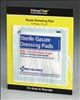FIRST AID ONLY , Gauze Dressing Pad 2 x 2 In Pk 10