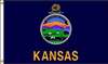 APPROVED VENDOR , D3771 Kansas Flag 4x6 Ft Nylon