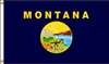 APPROVED VENDOR , D3771 Montana Flag 4x6 Ft Nylon