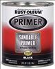 RUST-OLEUM , Sandable Primer  Black  1  Qt.