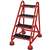 APPROVED VENDOR, F2129 Rolling Ladder Office 4 Step Red